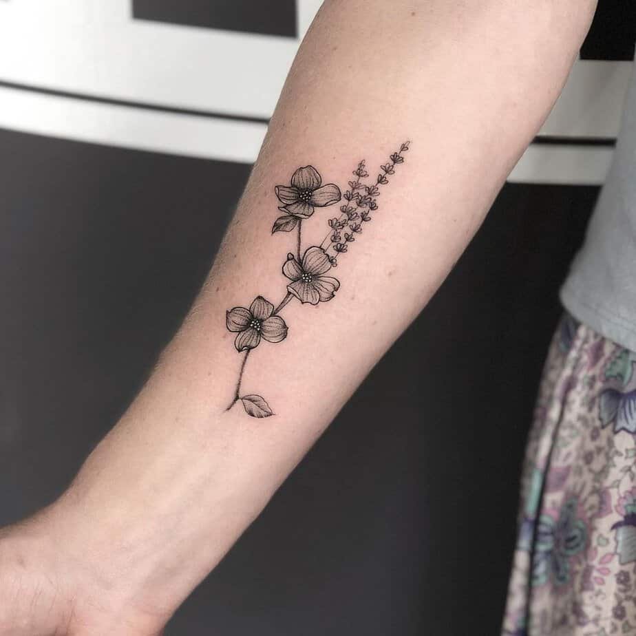 Dogwood and lavender