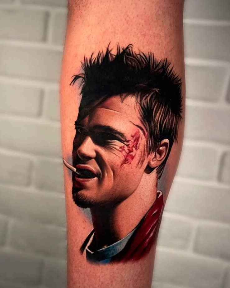 Realistic Fight Club tattoo