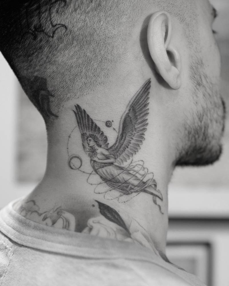 Guardian angel in flight