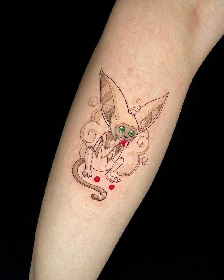 Momo munching on berries