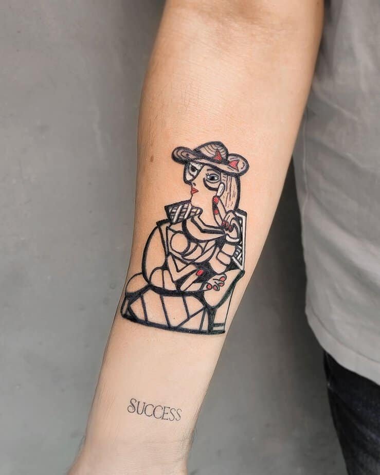 Pablo Picasso inspired tattoo