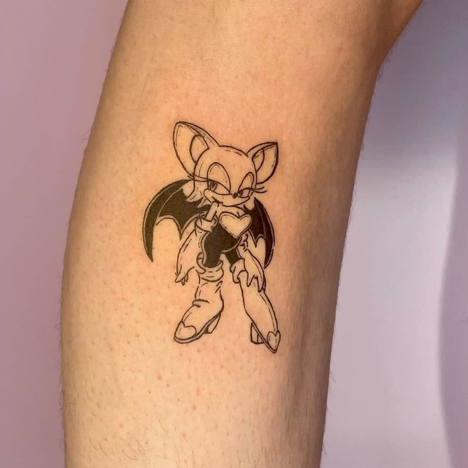 Rouge the Bat tattoo
