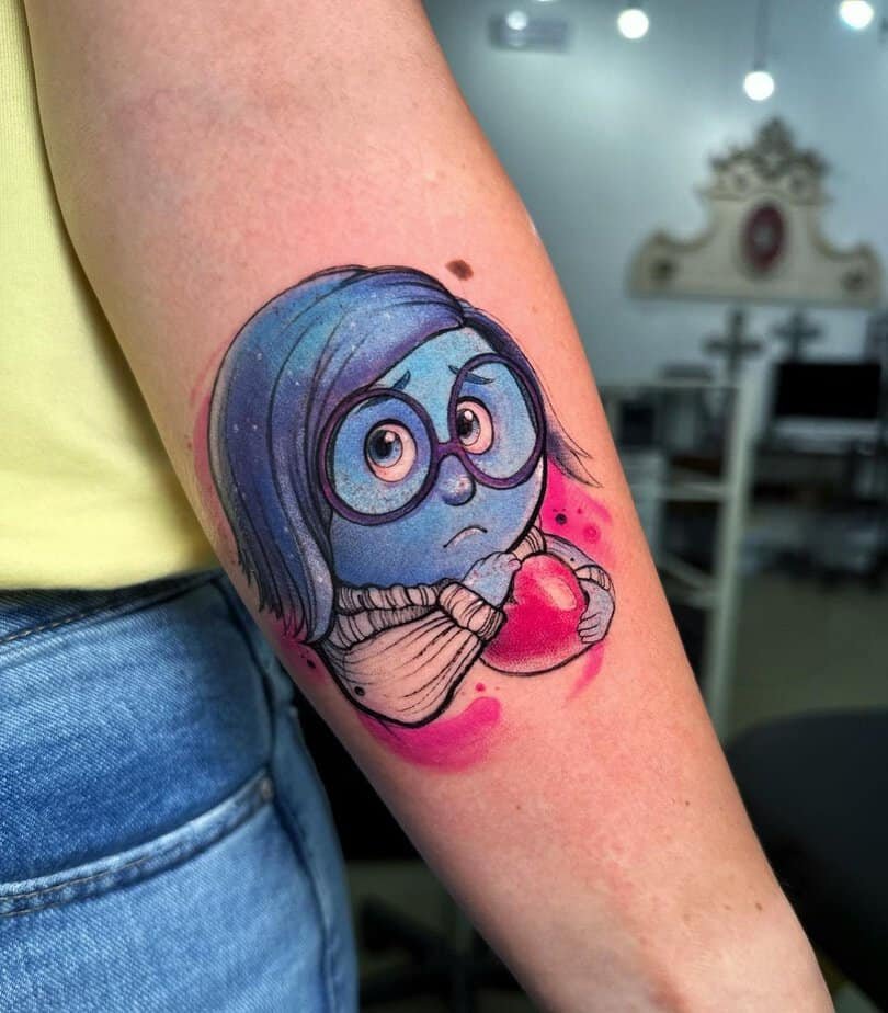 Sadness tattoo