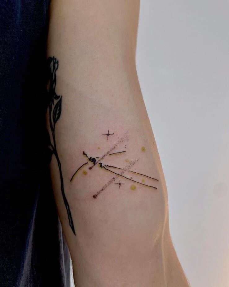 Shooting stars tattoo