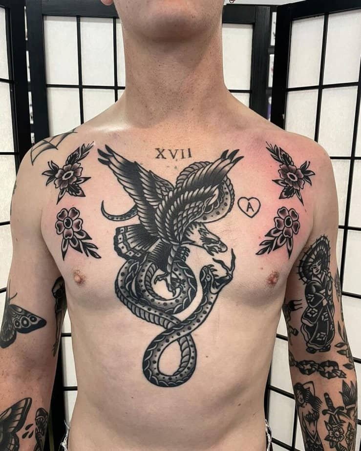 Snake And Eagle Tattoo Meaning With 20 Popular Options