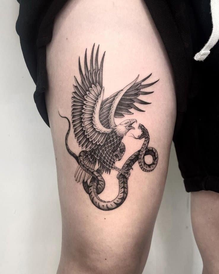 Snake And Eagle Tattoo Meaning With 20 Popular Options