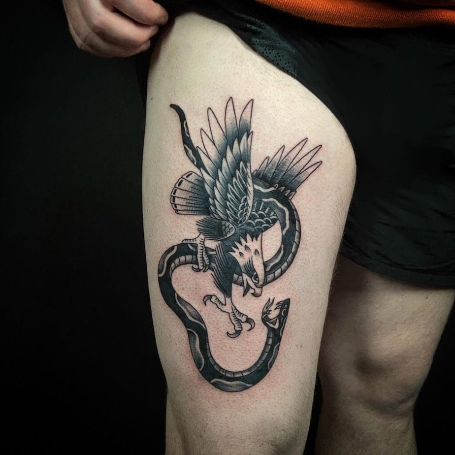 Snake And Eagle Tattoo Meaning With 20 Popular Options
