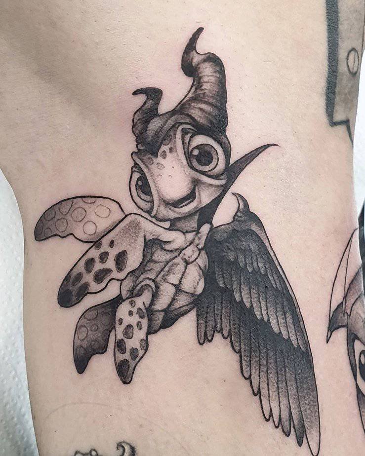 Squirt Maleficent tattoo
