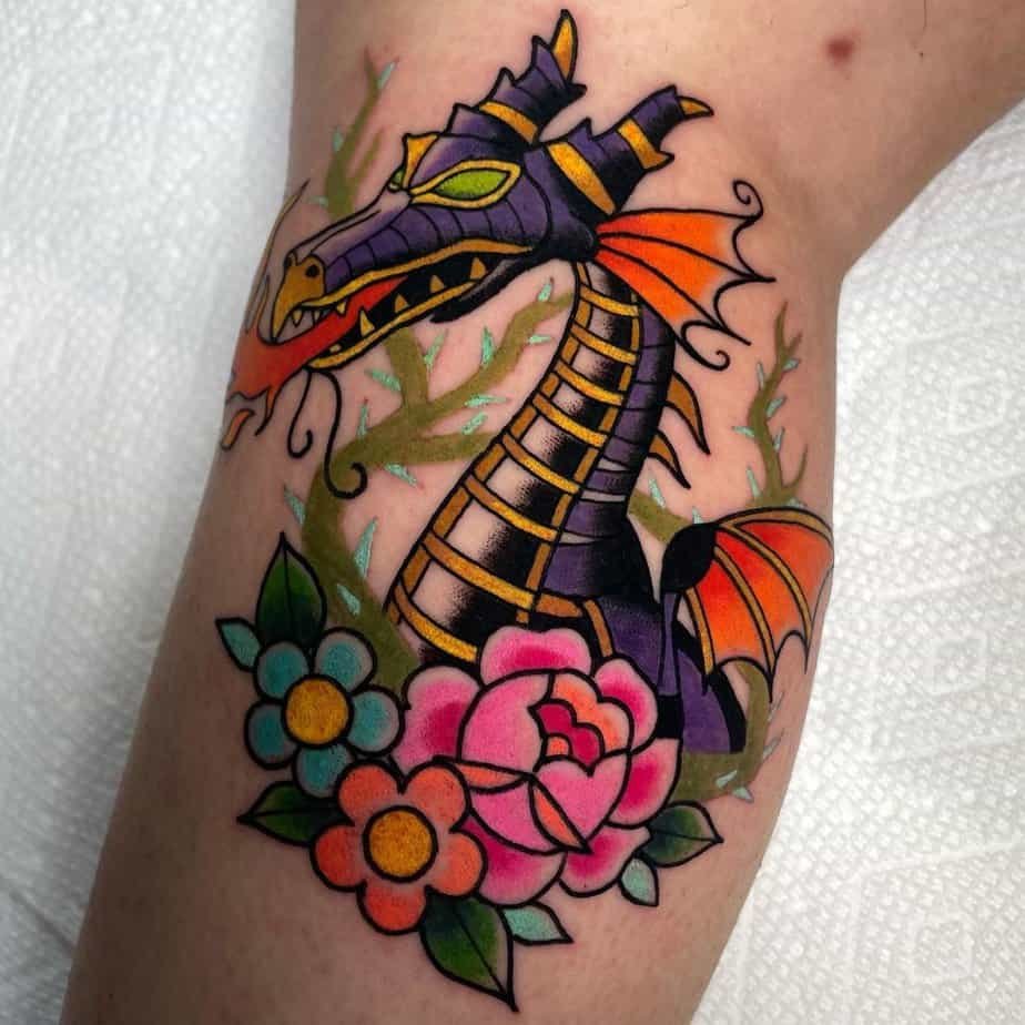 Traditional design Maleficent dragon