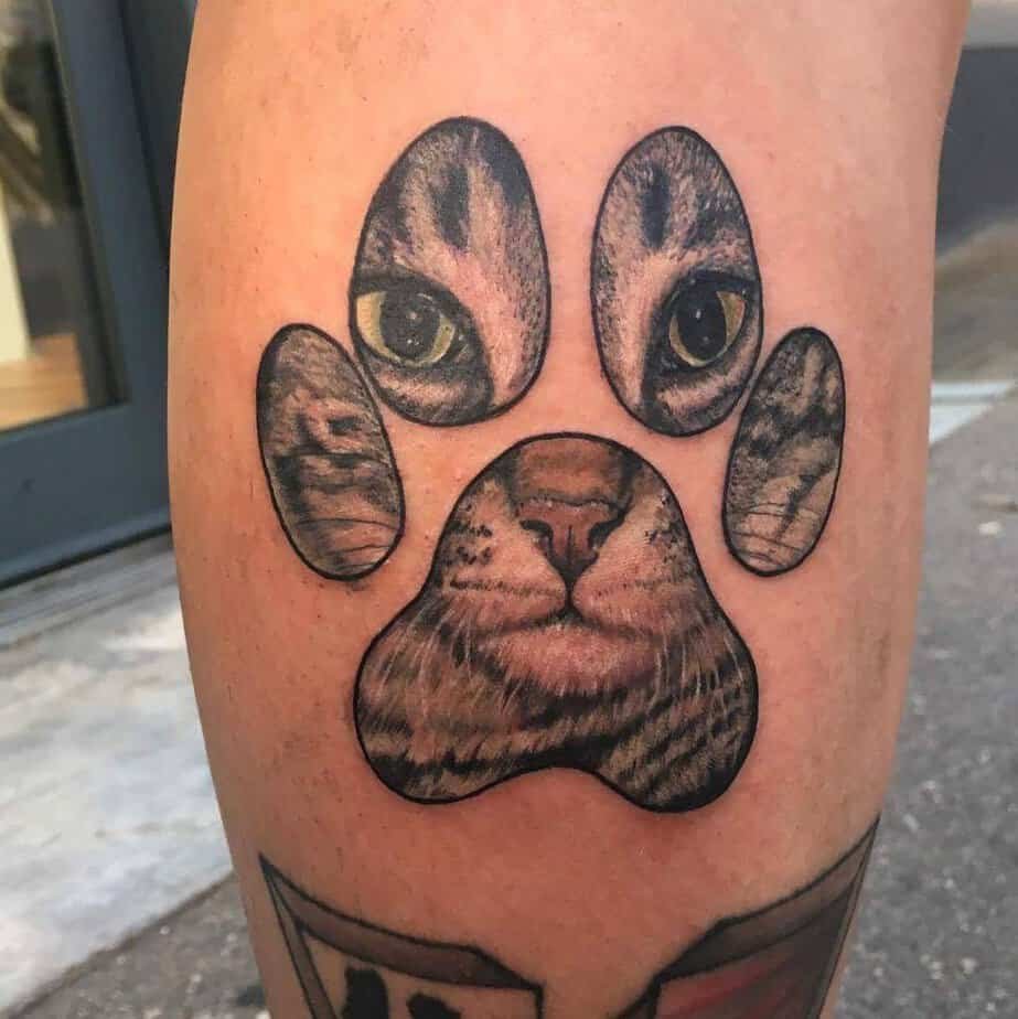 18 Charming Cat Paw Tattoos That Will Make You Say 