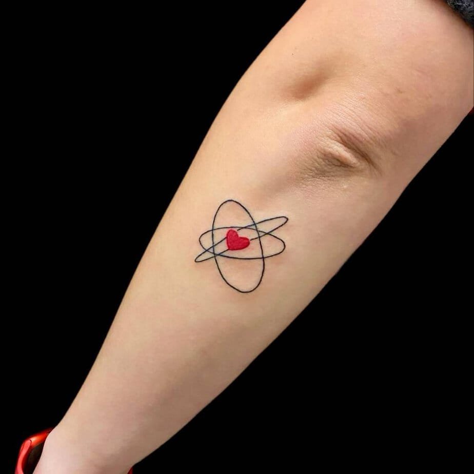 Valentine hand poked tattoo