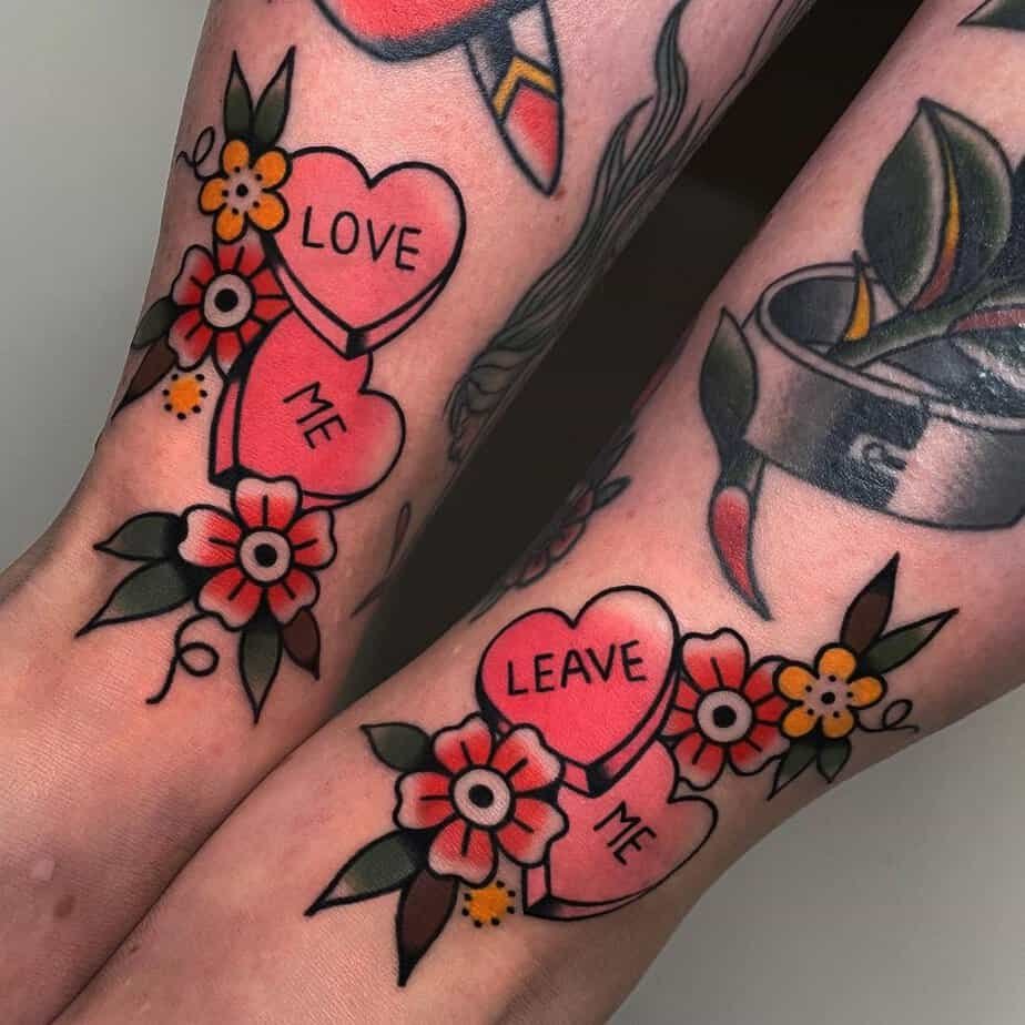 10. A “love me, leave me” tattoo
