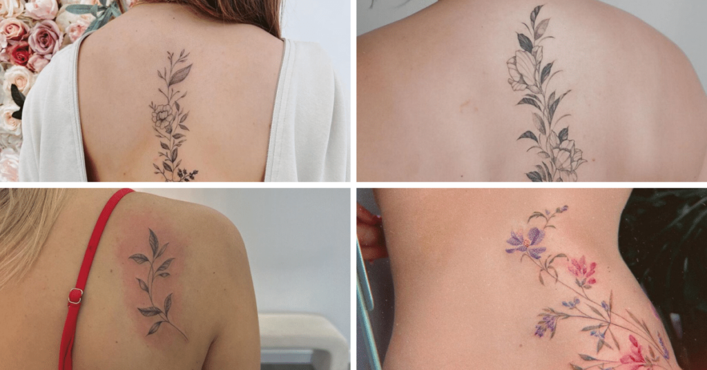 22 Stunning Vine Back Tattoo Ideas That’ll Make You Book an Appointment Today