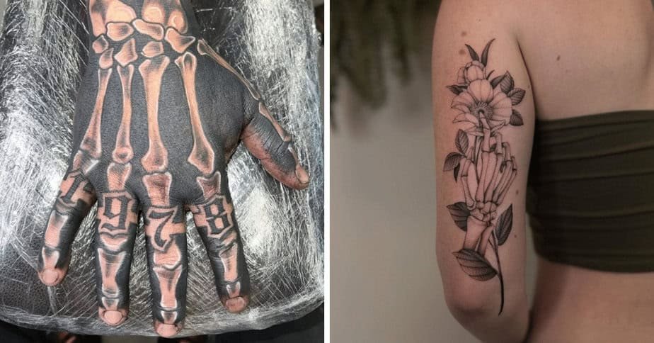 23 Jaw-Dropping Skeleton Hand Tattoos That Secretly Connect You to the Afterlife