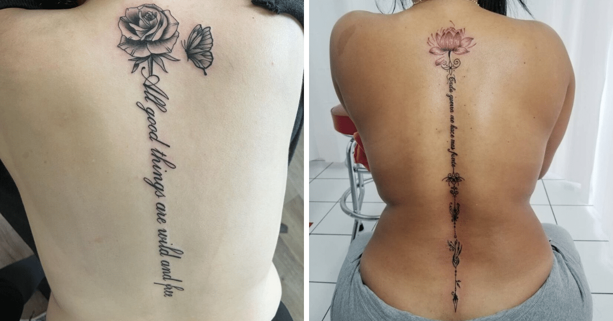 24 Gorgeous Cursive Spine Tattoo Ideas — From Delicate Whispers to Sassy Statements