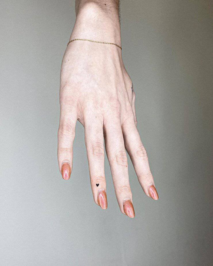 15. A tiny heart tattoo

