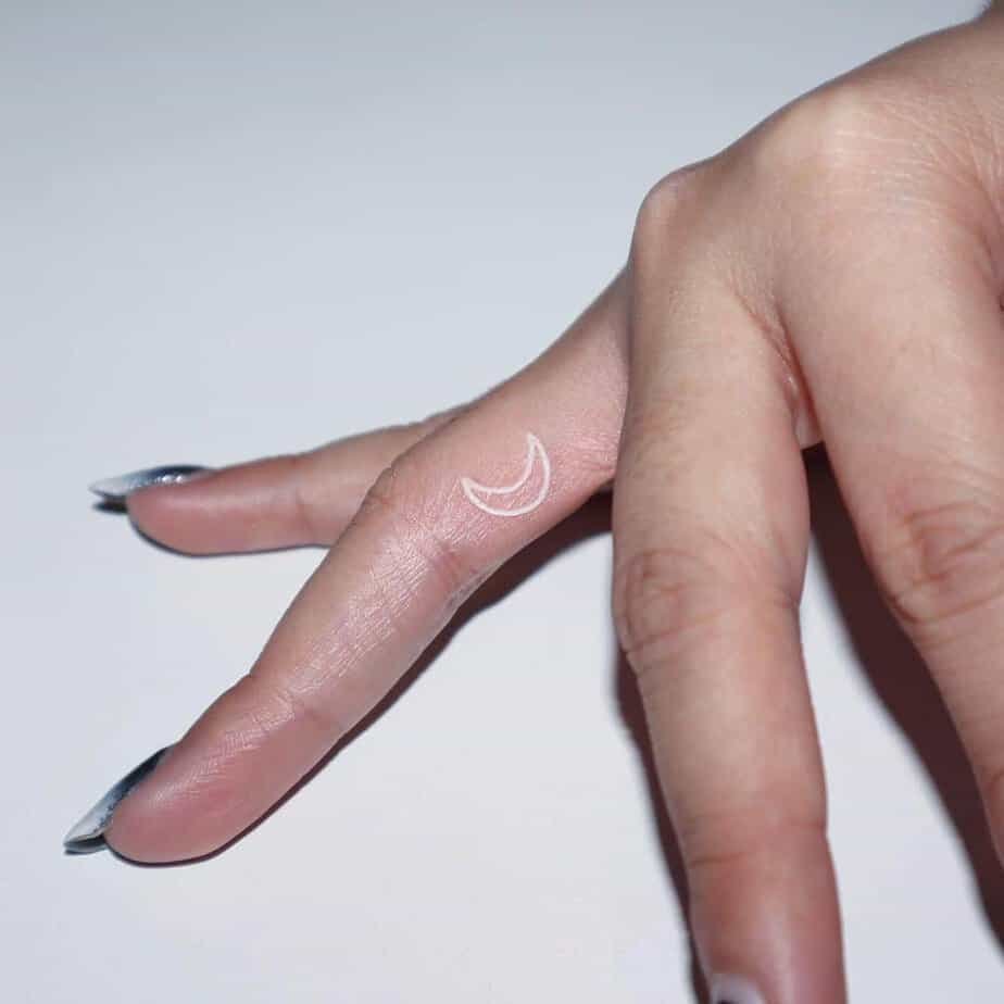 10. A white ink tattoo
