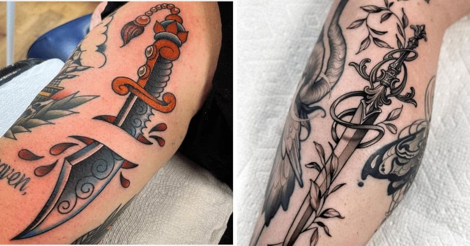 25 Dagger Tattoos That Reveal Your Inner Virtue — Wait Till You See #7
