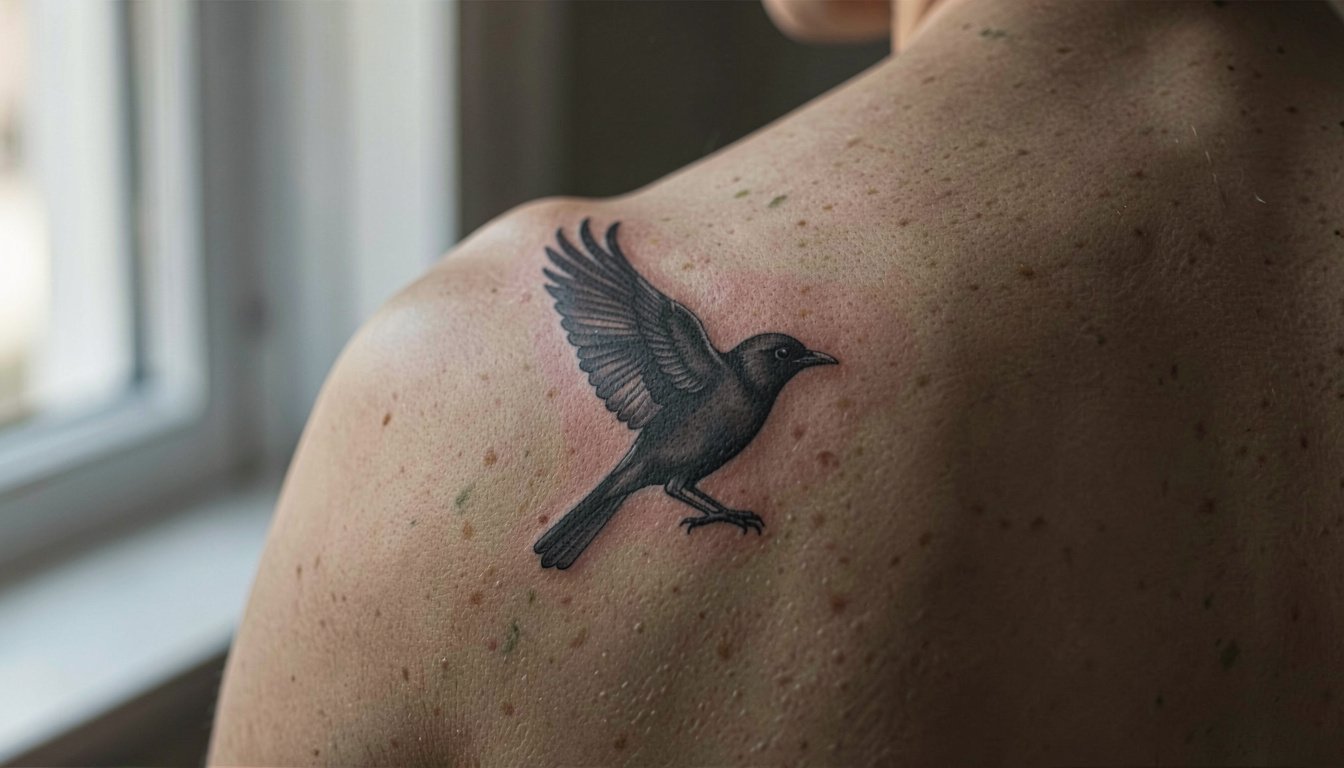 15 Easy Blackbird On My Shoulder Tattoo Ideas to Try