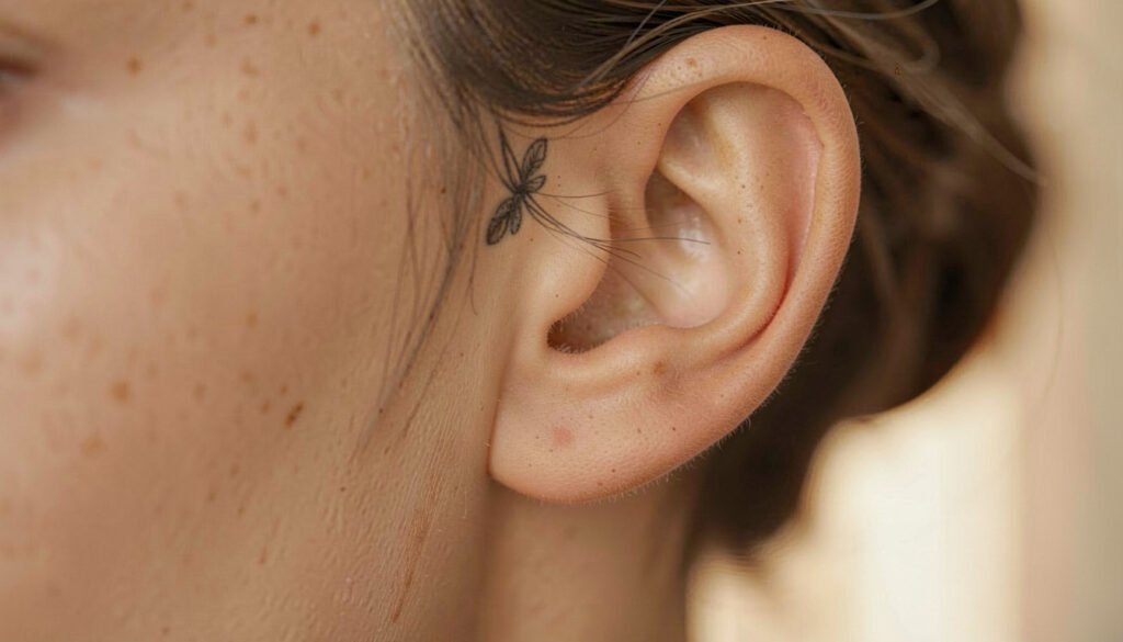 15 Easy Behind The Ear Tattoo Ideas to Try