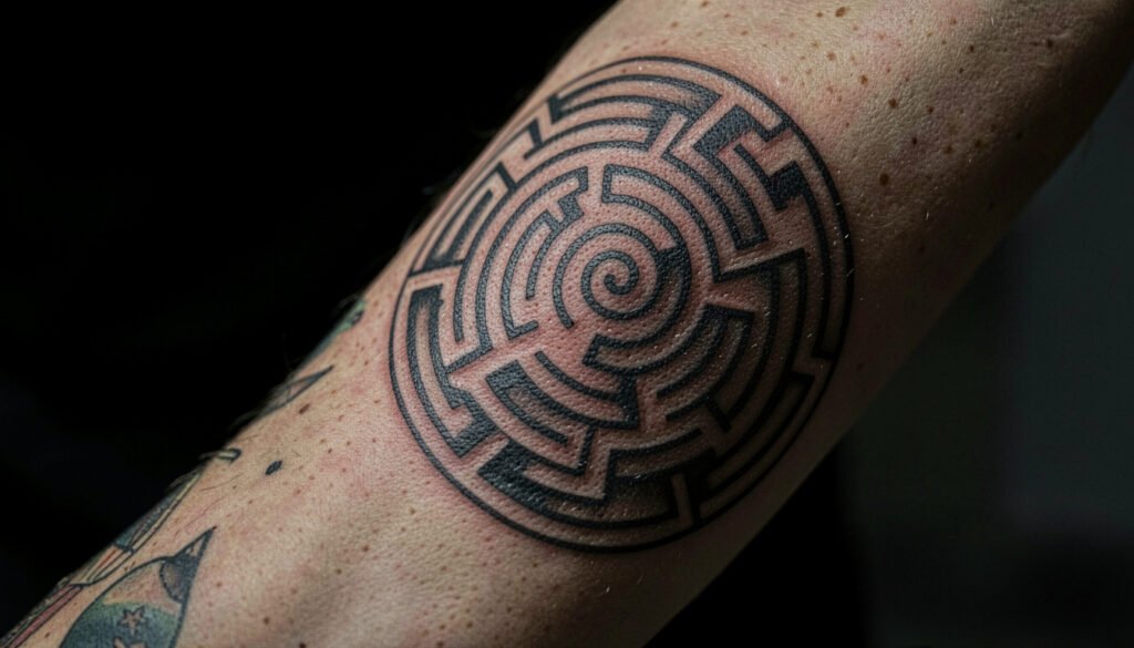 15 Easy Labyrinth Tattoo Ideas to Try