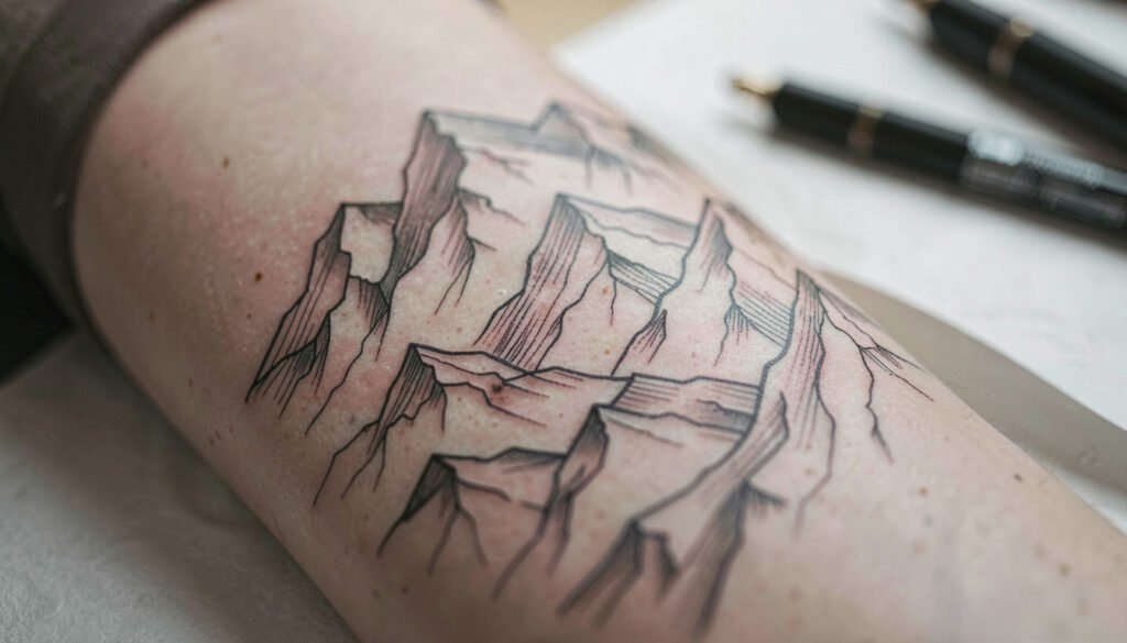 15 Easy Fine Line Mountain Tattoo Trends Ideas to Try