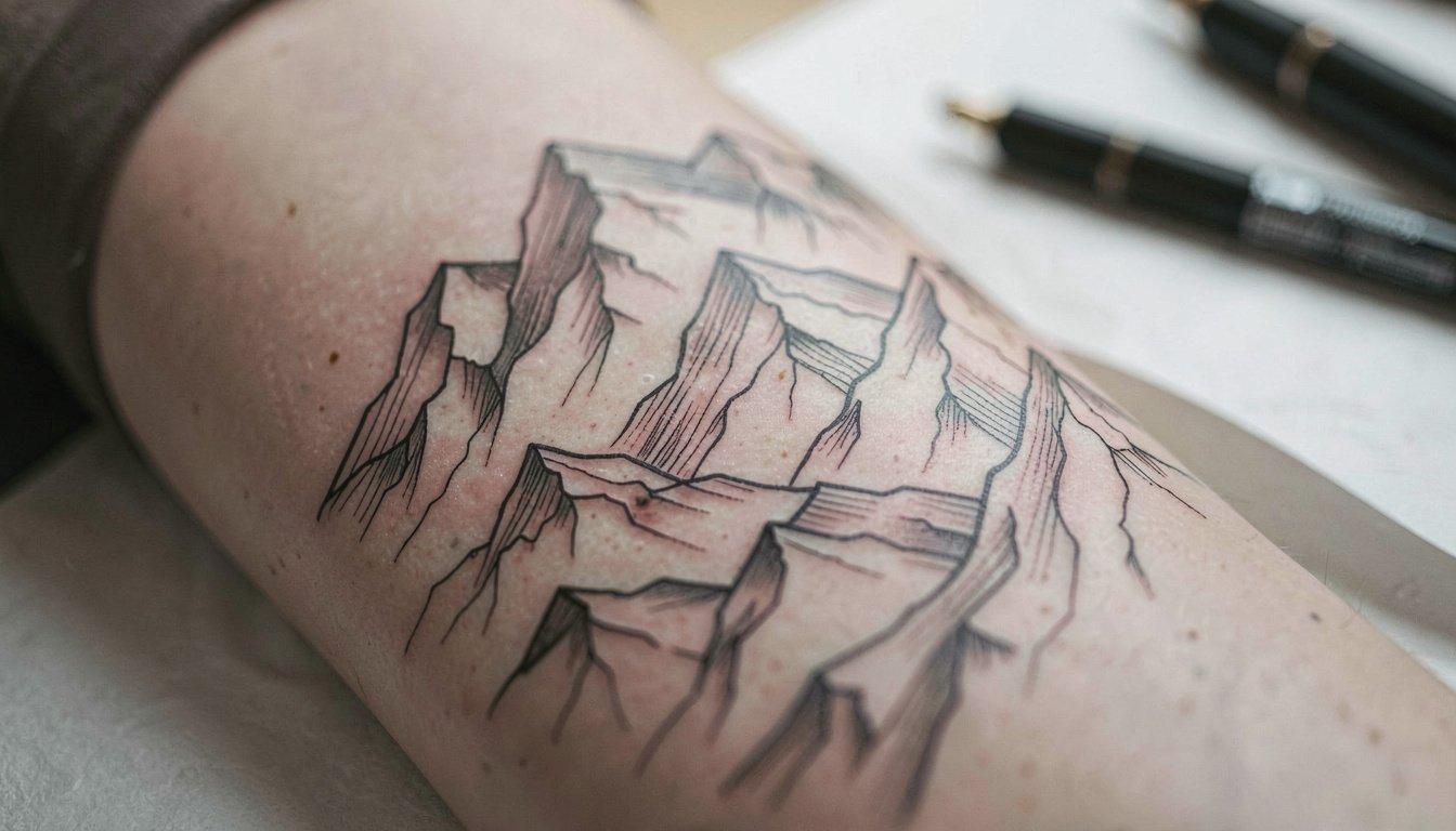 15 Easy Fine Line Mountain Tattoo Trends Ideas to Try