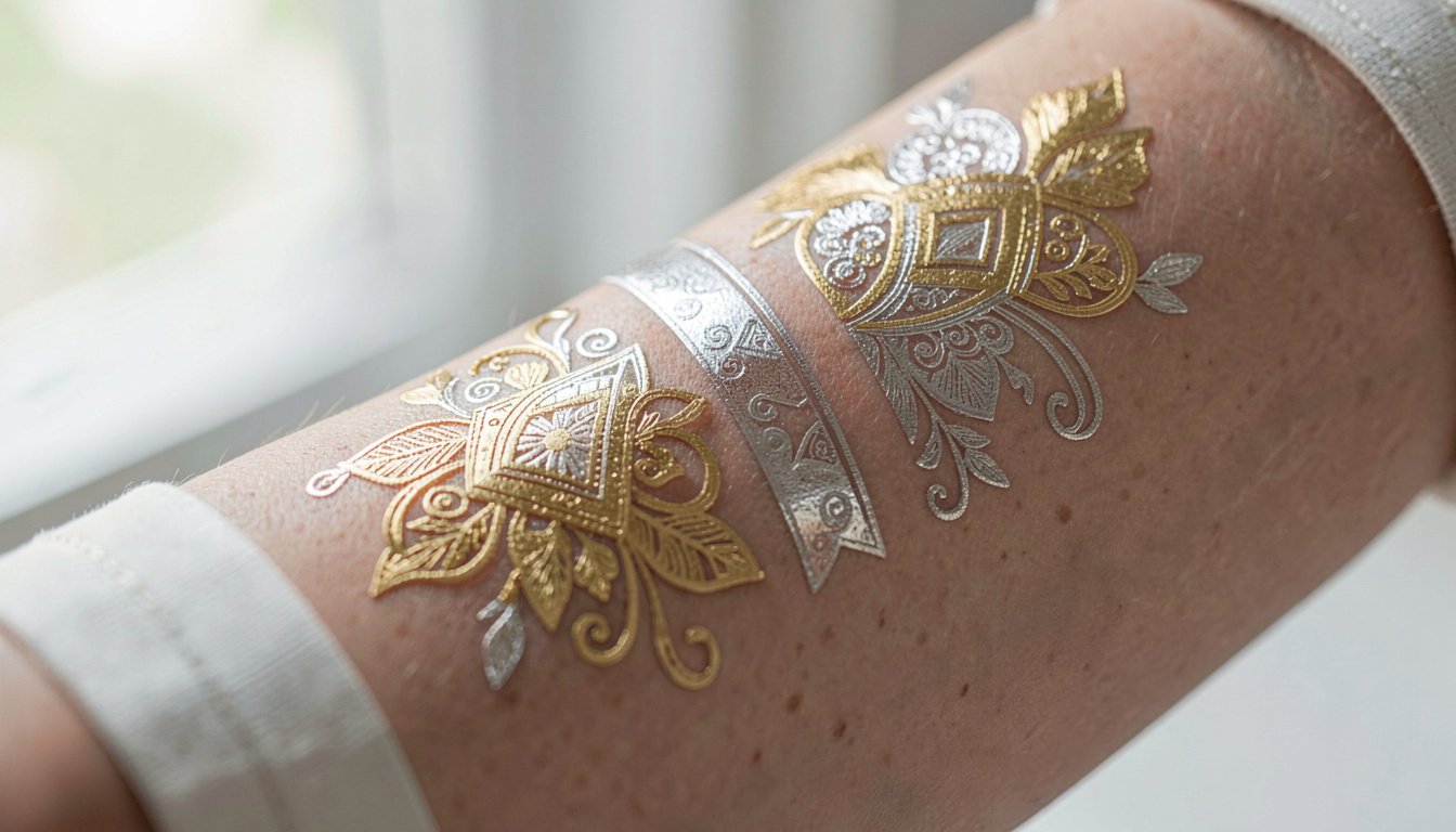 15 Top Metallic temporary tattoos – Festival-ready styles