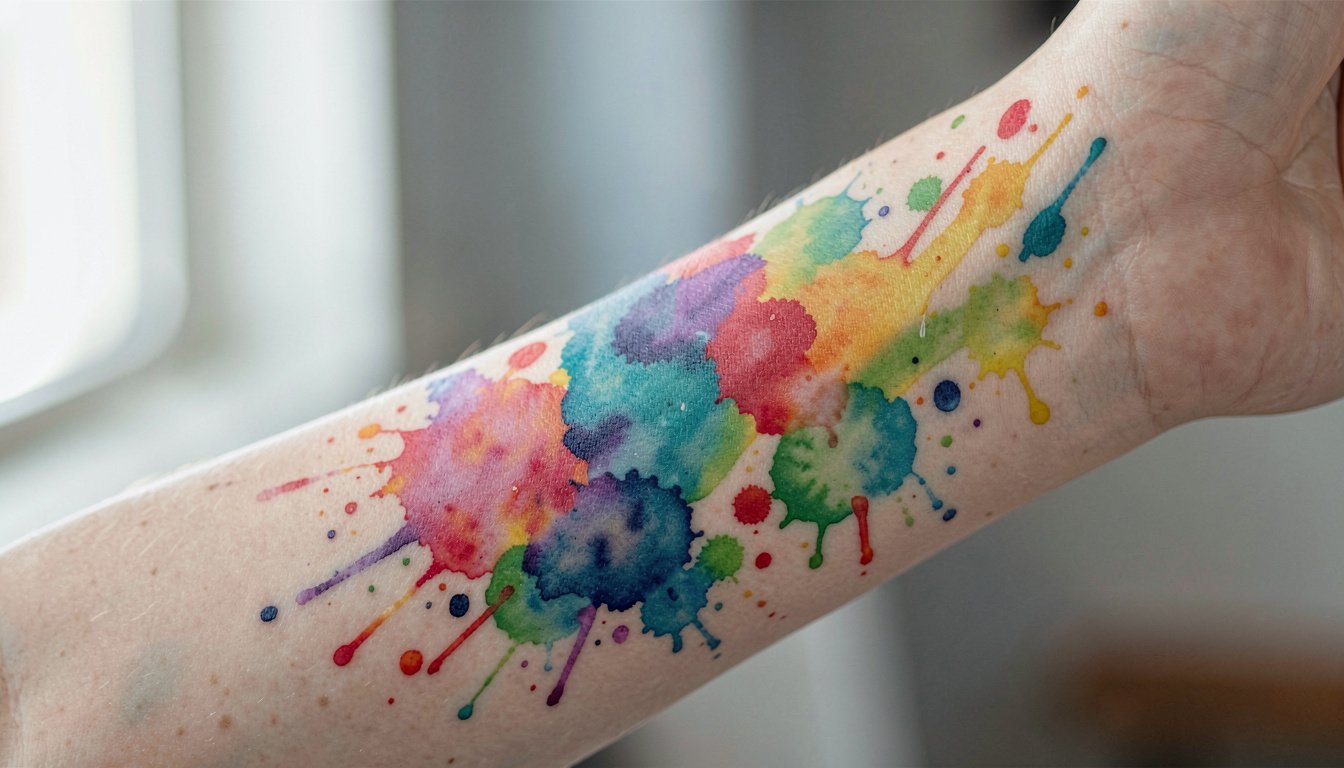 15 Easy Colorful Abstract Wrist Tattoos Ideas to Try