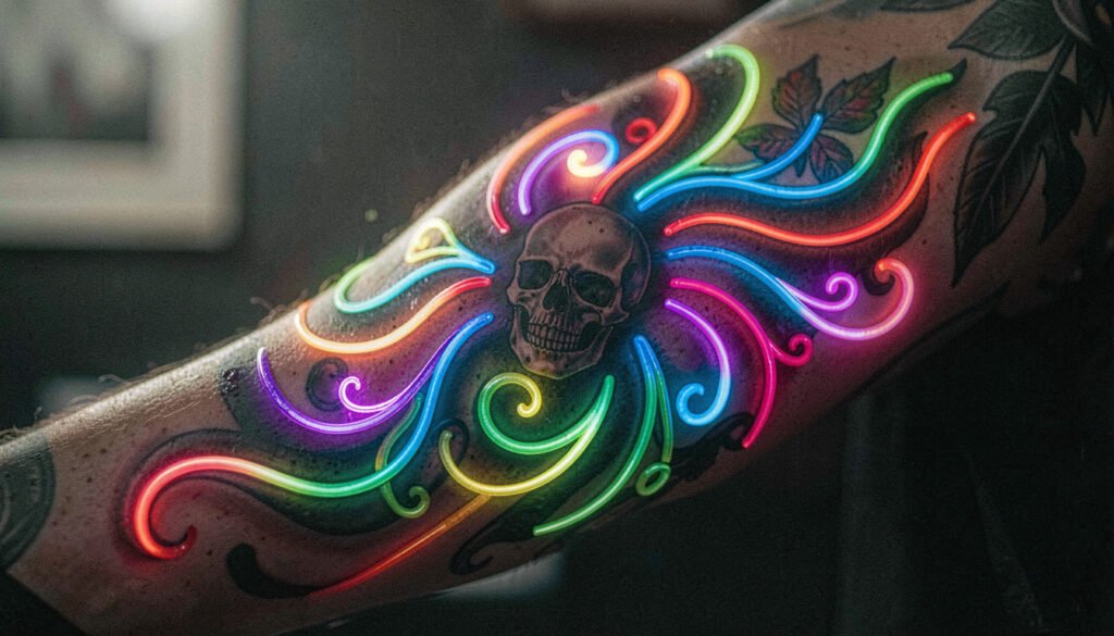 12 Best neon glow tattoo designs to light up nights
